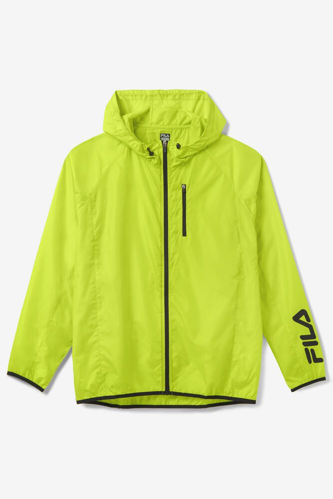 Fila Trail Run Windbreaker Light Green Jacket Mens - NZ 19467-LOHD